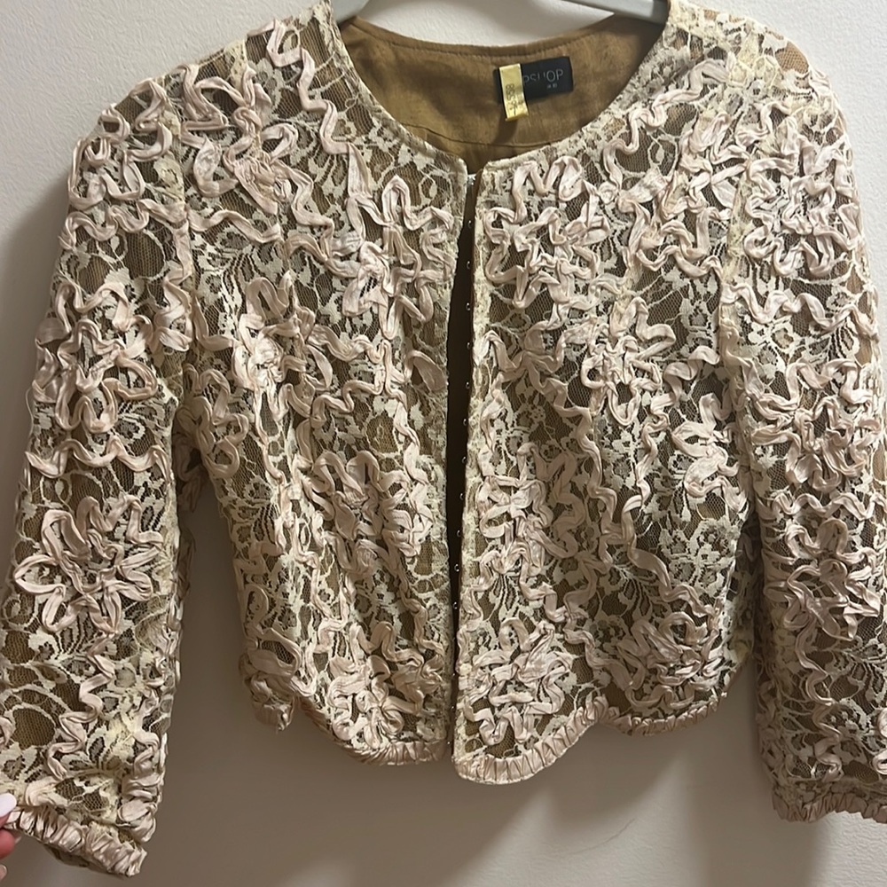 Topshop blazer with appliqué